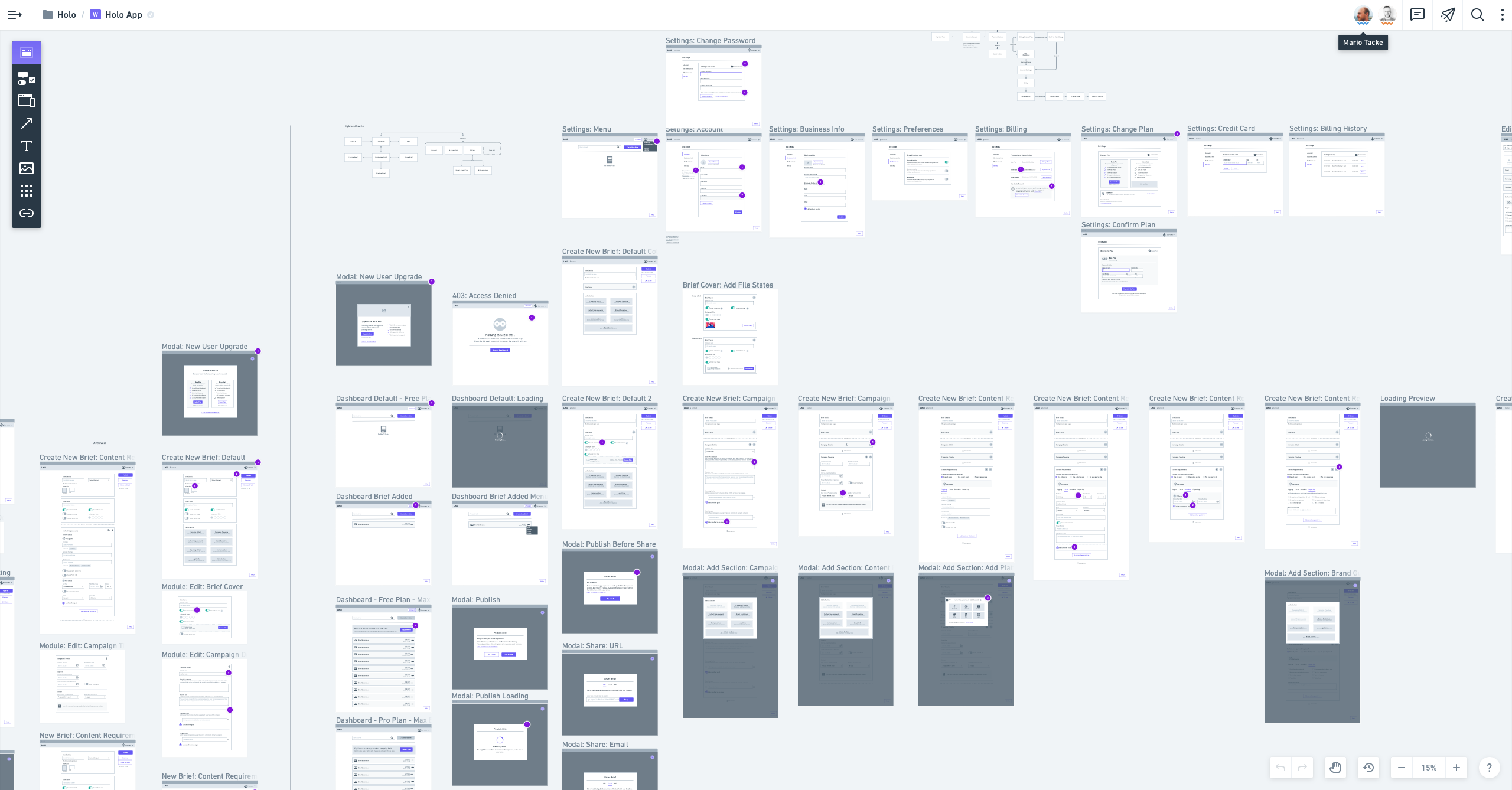 holo wireframes overview